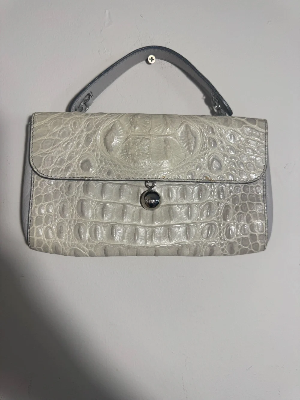 Vintage Furla Leather Crocodile-Embossed Women’s bag